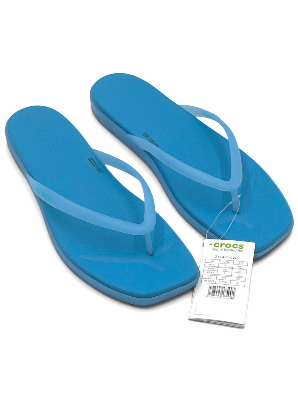 Crocs Women’s Miami Frosted Flip Flop Sandals Size 11